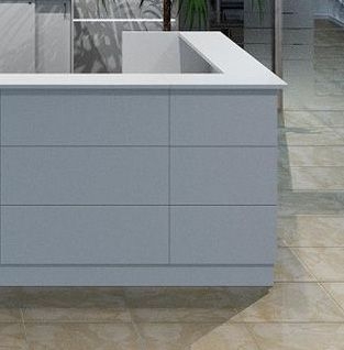 Ресепшен панель завершающая 700 Reception Steel 15570L Белая