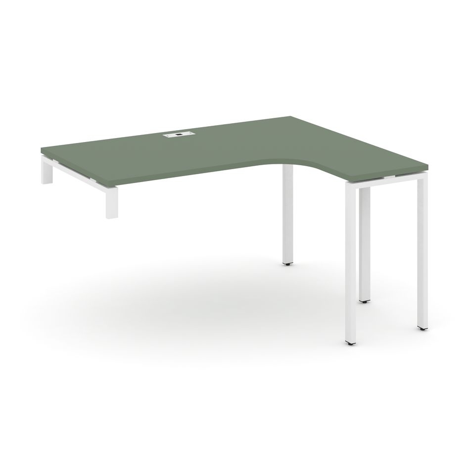 Стол-надставка на опорную тумбу (правый) CONCEPT CN.OSAN-003(R) Дуб Мали Белый