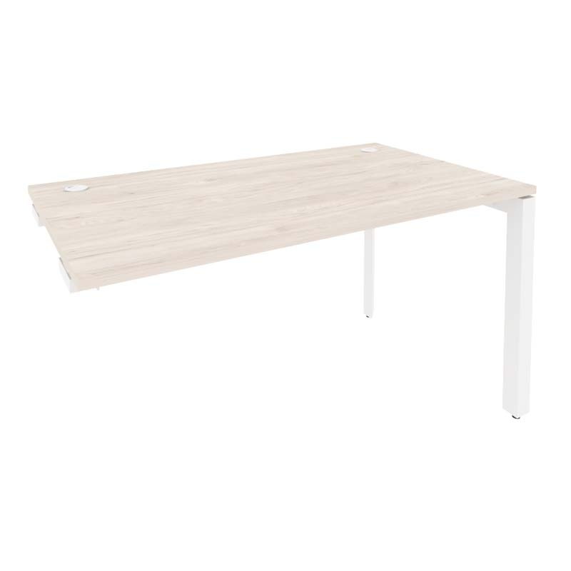 Стол-приставка на П-образном м/к к опорным элементам ONIX O.MP-SPR-3.8 Денвер Светлый/Белый