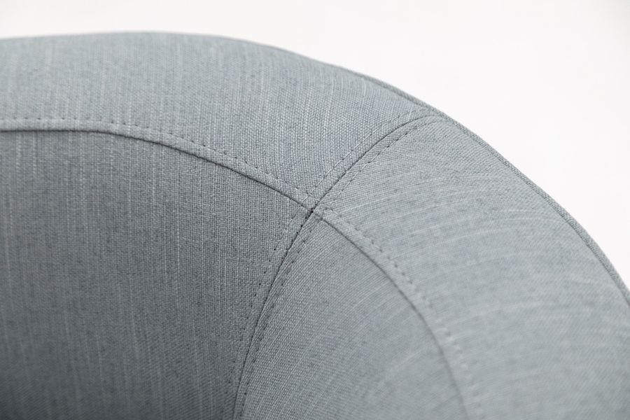 Диван двухместный с низкой спинкой TORDINO 2 low Melva72 nut Серо-голубой Орех