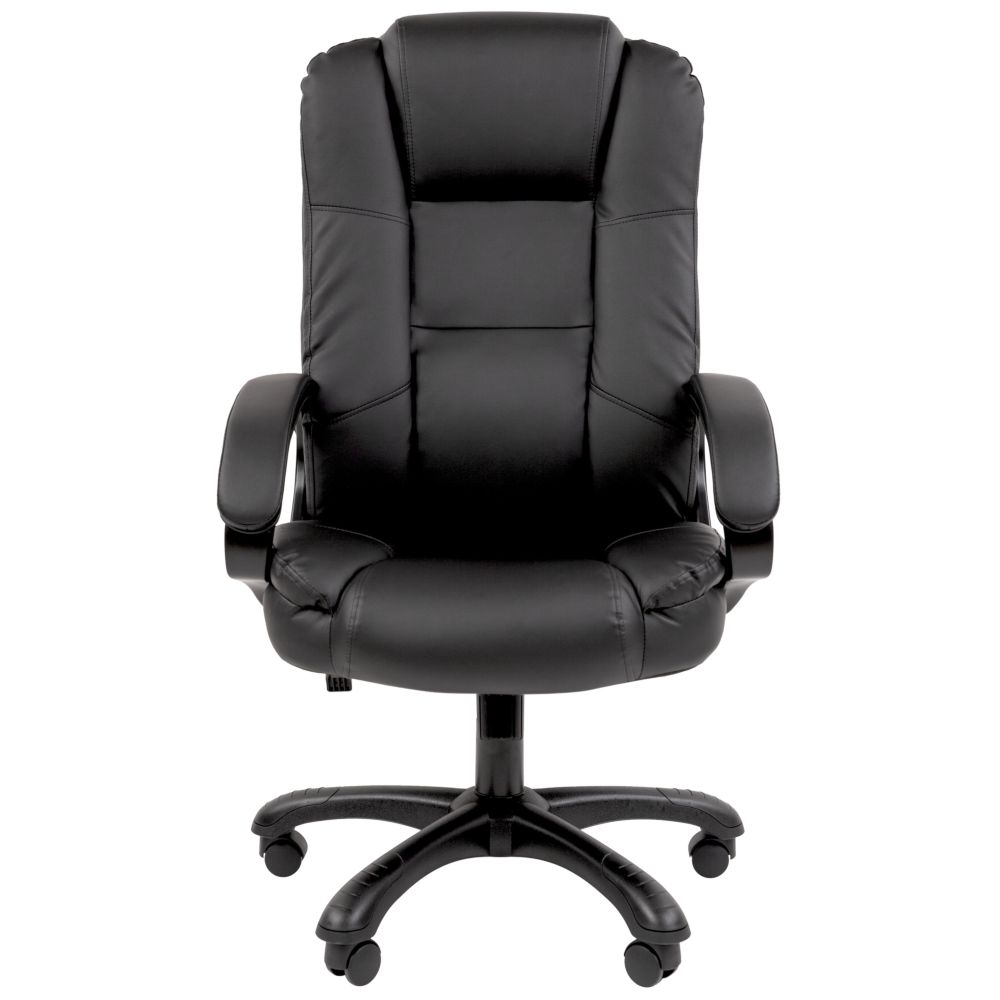 Кресло офисное CHAIRMAN 600 экокожа Черный