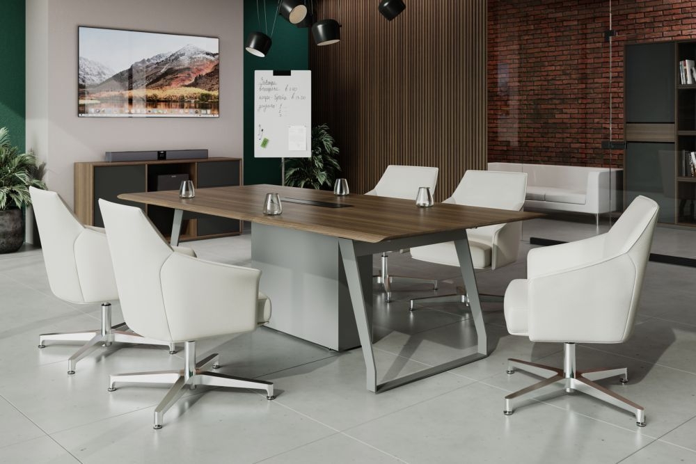 Стол переговорный QUARTZ QZ.0102.BW.GF