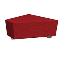 Модуль без спинки Олли 2 4А Красный (кожа)