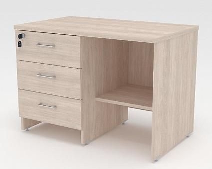 Тумба Греденция Public Comfort C-291-227-217 левая Дуб Сантана светлый