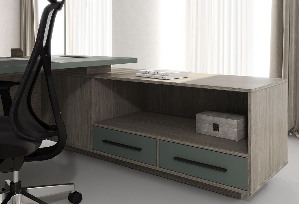 Кабинет руководителя VELION №1 Нефрит Дуб Сильвер