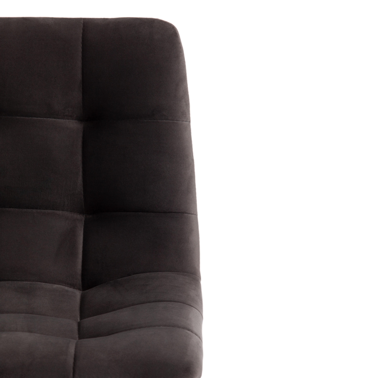 Стул полубарный CHILLY (mod. 7095пб ) ткань/металл, 53x44x94 см, высота до сиденья 66 см, темно-серый barkhat 14/черный