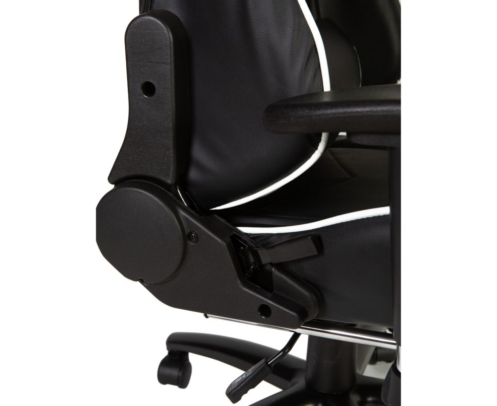 Игровое кресло Лотус ГТС РФ-8066Ф Черный/Белый / Lotus GTS RF-8066F