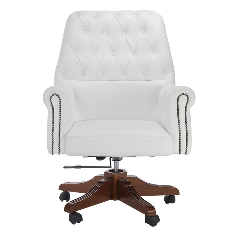 Кресло руководителя Батони Белый 101