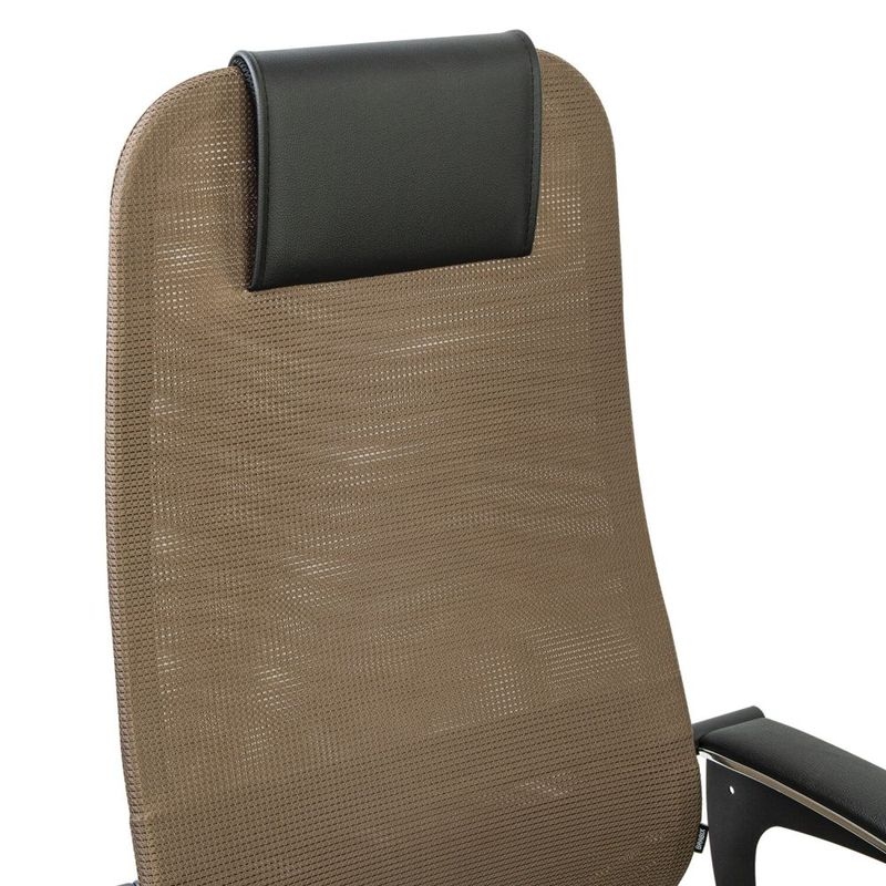 Кресло руководителя BRABIX PREMIUM Ultimate EX-801 хром Черное/коричневое
