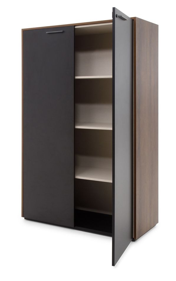 Шкаф для бумаг MURANO 108 601 KR/BL Кальяри/Черный