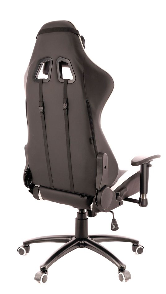 Кресло геймерское Everprof Lotus S6  Экокожа Черный Белый
