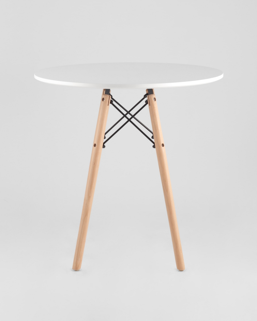 Обеденная группа Eames D70, 2 стула Eames DSW Белые