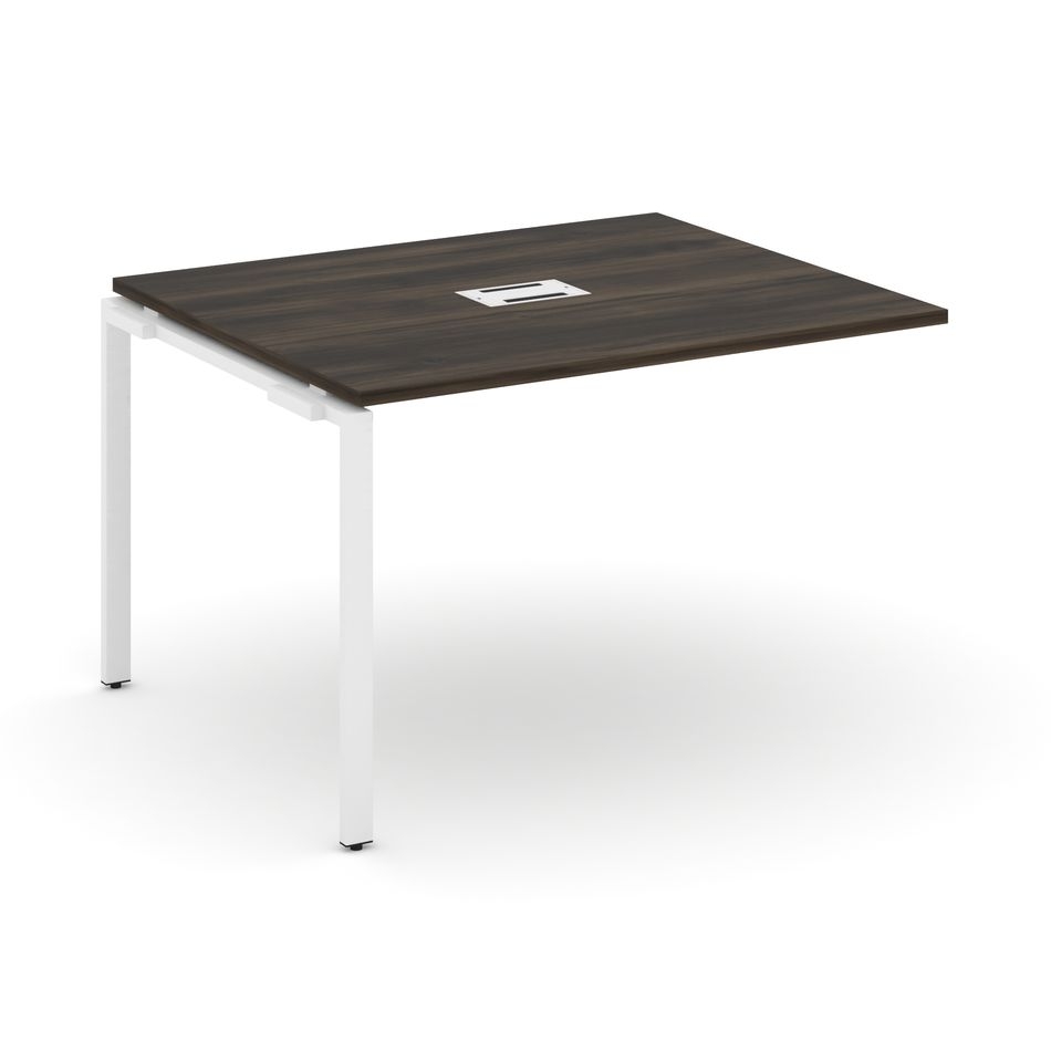 Проходной наборный элемент переговорного стола CONCEPT CN.NPRG-012 Дуб Мали Белый