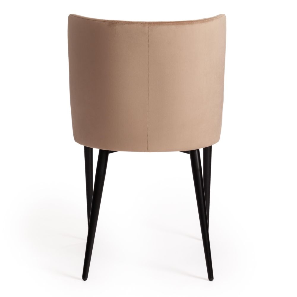 Стул MANTRA (mod. 713) / 1 шт. в упаковке ткань/металл, 49х61х82 см, высота до сидения 49 см, бежевый barkhat 5/черный