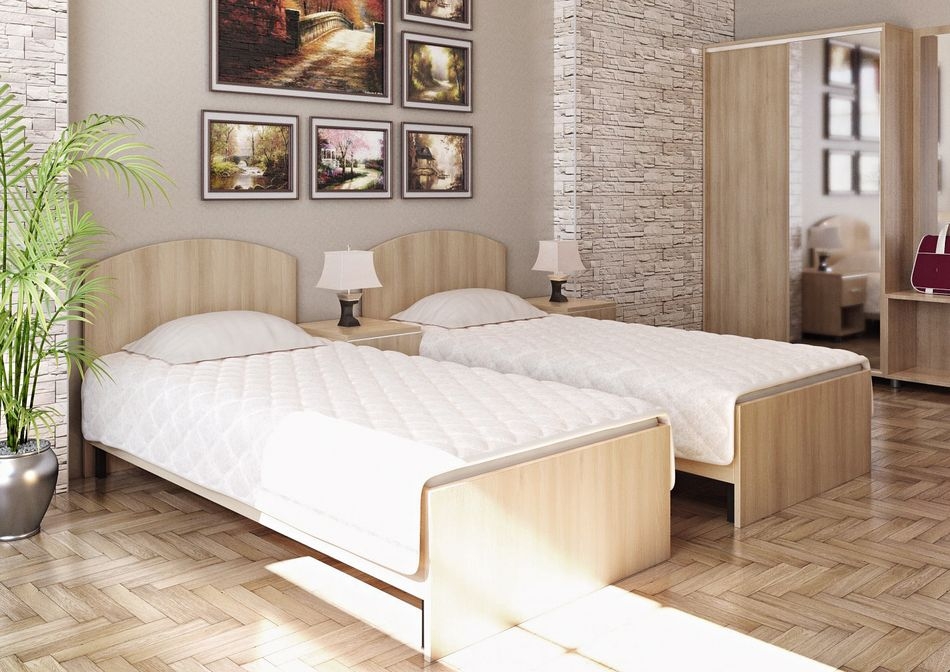 Изголовье (кровать 1650+2-е тумбы) LIGHT С-И-250 Акация Лорка