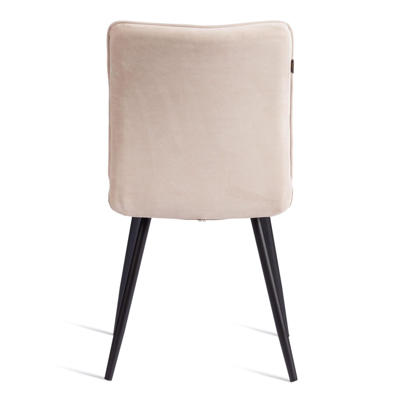 Стул обеденный Bari разборный, ткань велюр, 44х60х91, молочный/черный, (Porsche 2)