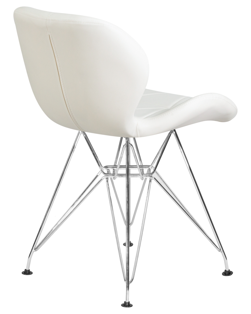 Стул обеденный DOBRIN BUTTERFLY CHROME Белый