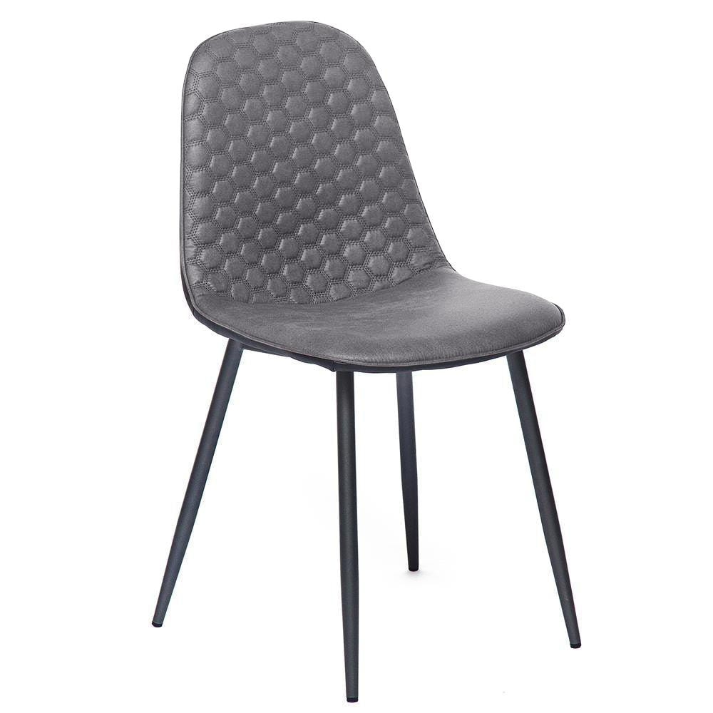 Стул STORM (mod. 807) металл/вельвет, 46 х 53 х 87 х 49 см, серый/антрацит, G062-40