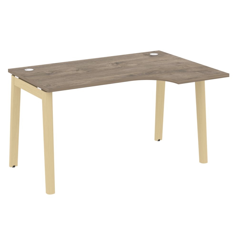 Стол эргономичный правый ONIX WOOD OW.SA-2(R) Тиквуд Темный/Светлый