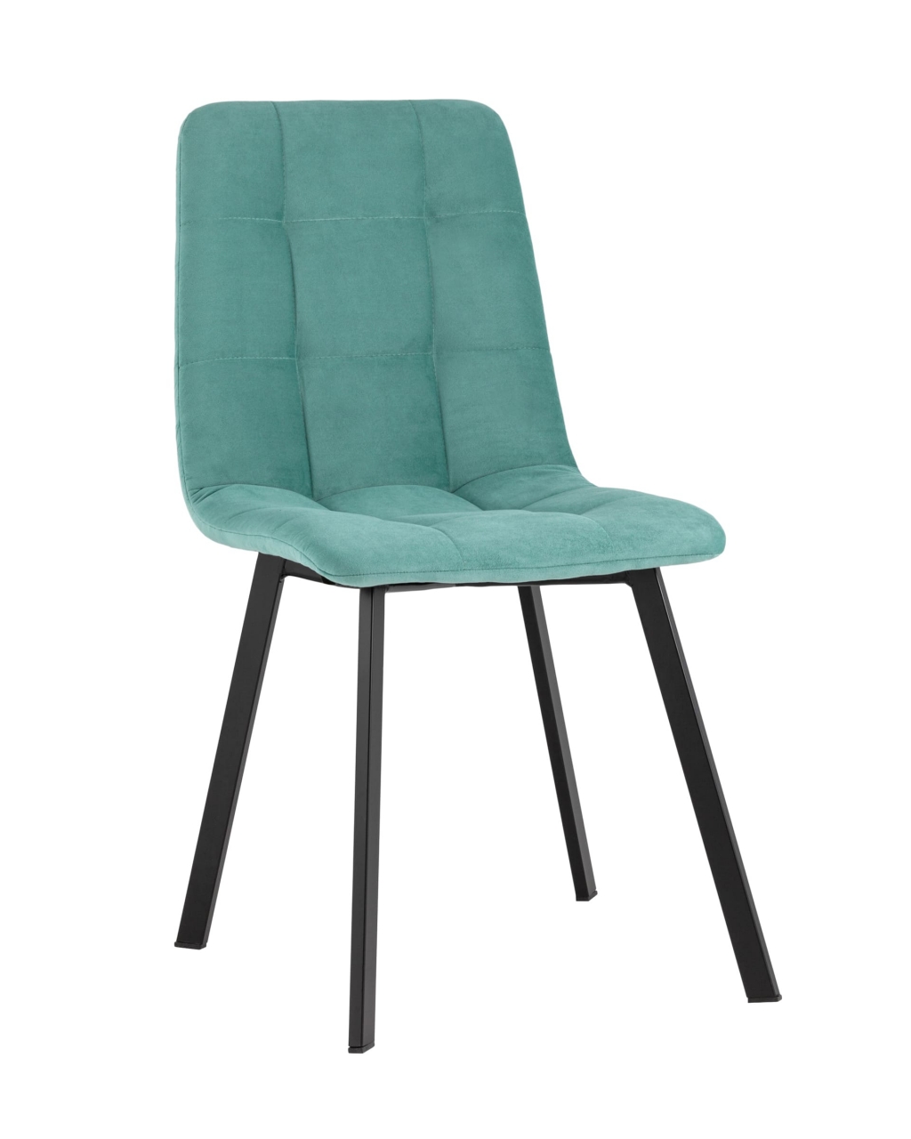 Стул Oliver Square велюр Мятный