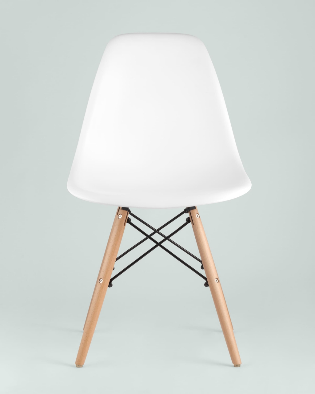 Обеденная группа стол Oslo Round WT 80 см, 3 стула Eames DSW Белый