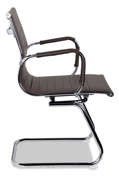 Кресло для посетителей CЛГ-620 ЛКСХ-C Бровн / CLG-620 LXH-C Brown