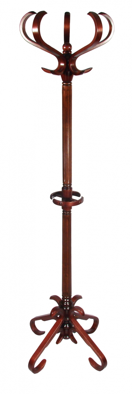 Вешалка напольная В 10Н Махагон