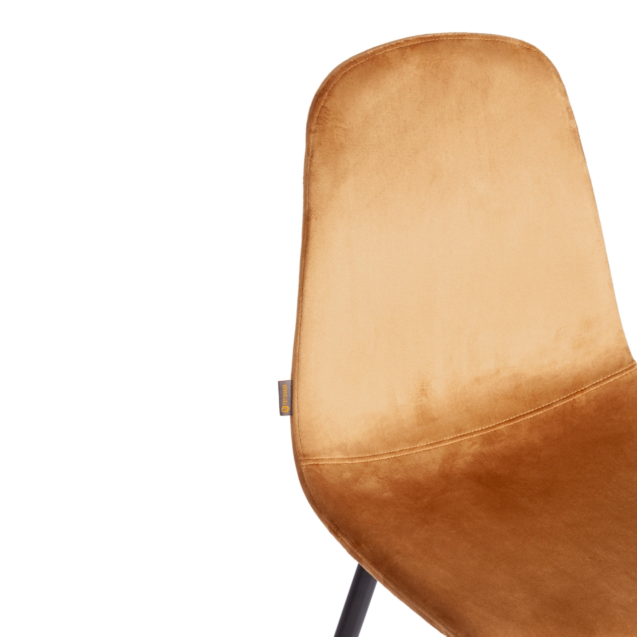 Стул BREEZE (mod. JSC-58) Велюр/металл , 44 х 53 х 86 см, brown (коричневый) HLR12 / черный