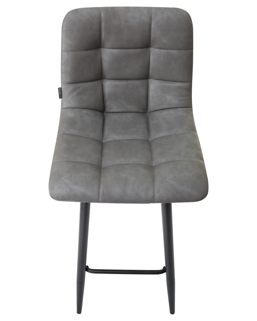 Стул барный DOBRIN NICOLE Серая экокожа RU-08