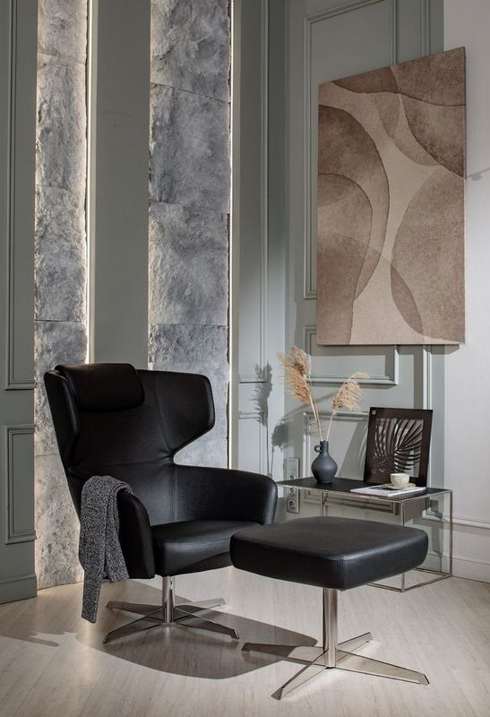 Кресло Recliner VENTO High R7 Dakota black Черное