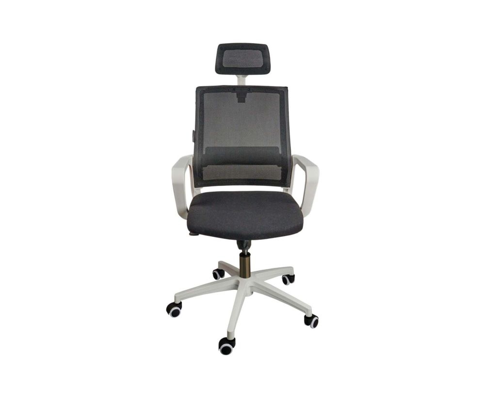 Кресло офисное Бит белый пластик Черный