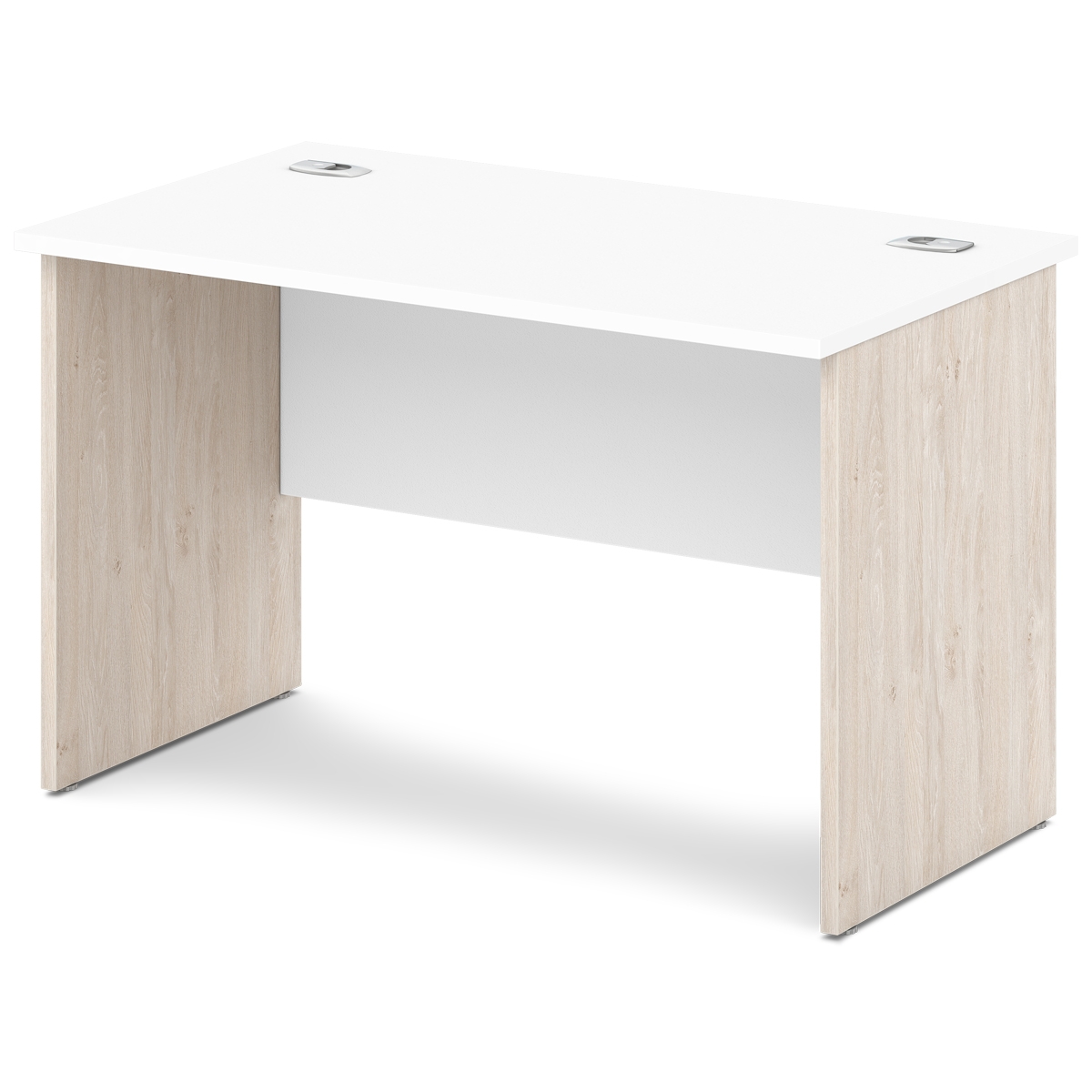 Стол прямой Sentida S-12 Белый-Дуб Верцаска светлый