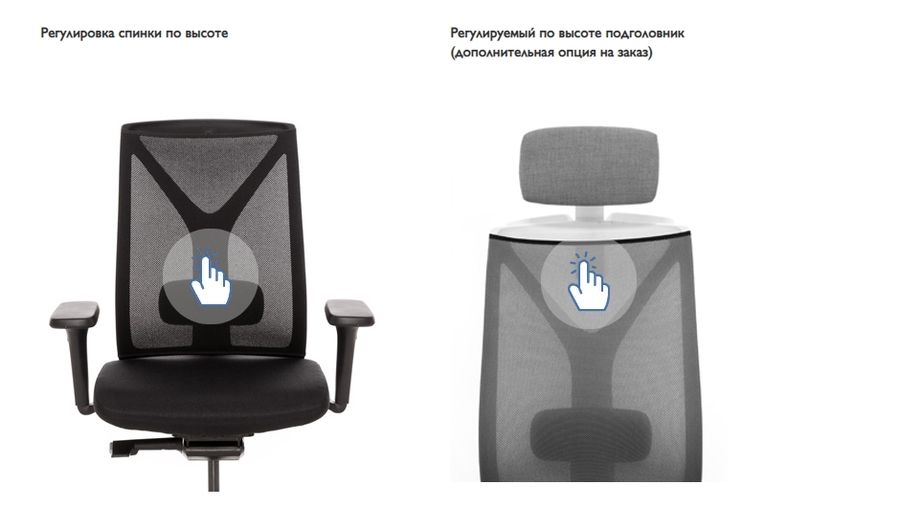 Кресло DION Mesh Bl 870 1D black SLW 58 Голубой Черный