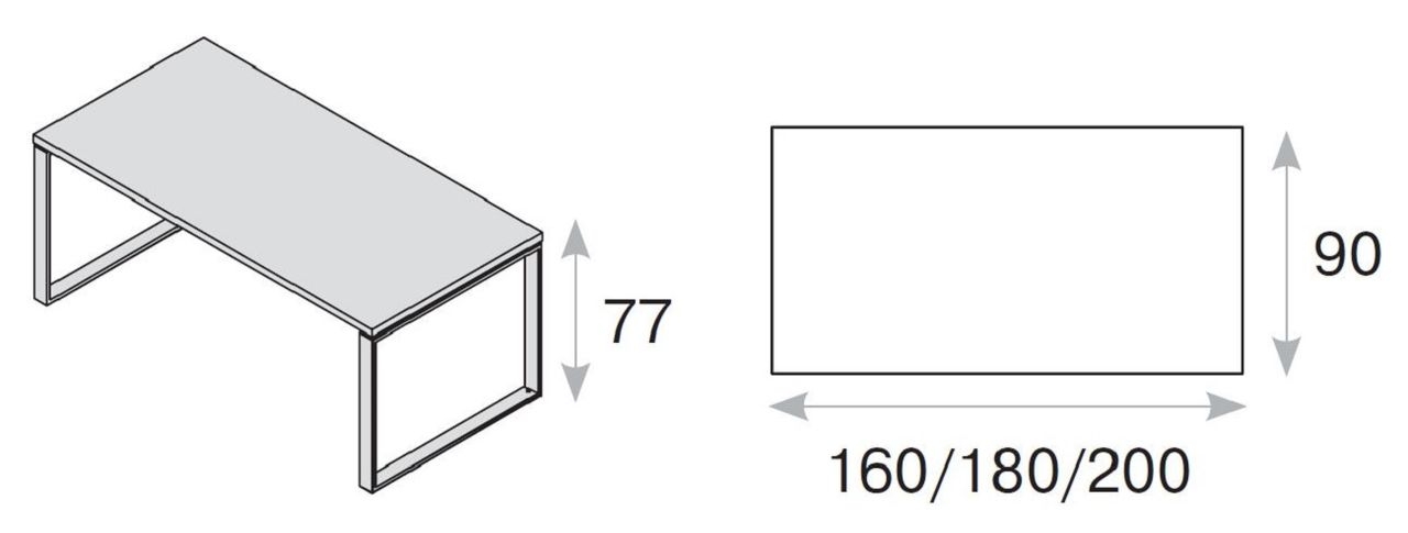 ROTONDA Стол L200 RO200 B/V3V2