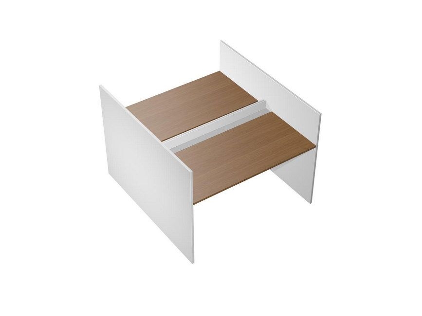 Рабочая станция с ProSystem Profiquadro КВ 1409 БН Орех ногаро/белый премиум