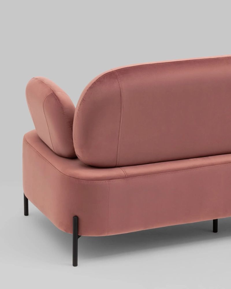 Диван Кэнди велюр Пыльно-розовый