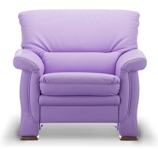 Кресло Мальта бук 1 Фиолетовое (кожа)