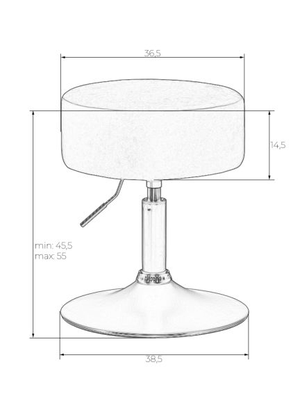 Пуф DOBRIN DANNY BLACK (белый букле (13))
