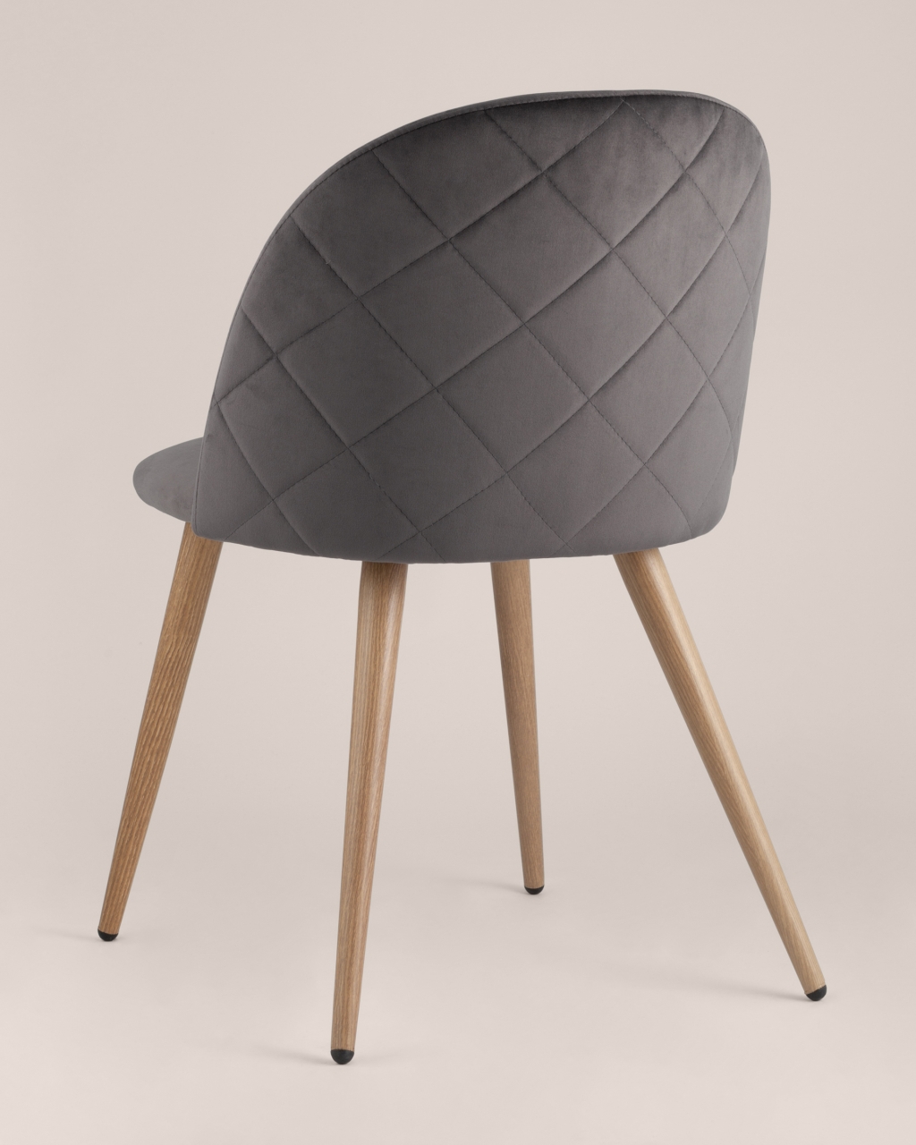 Стул Лион ромбами Серый