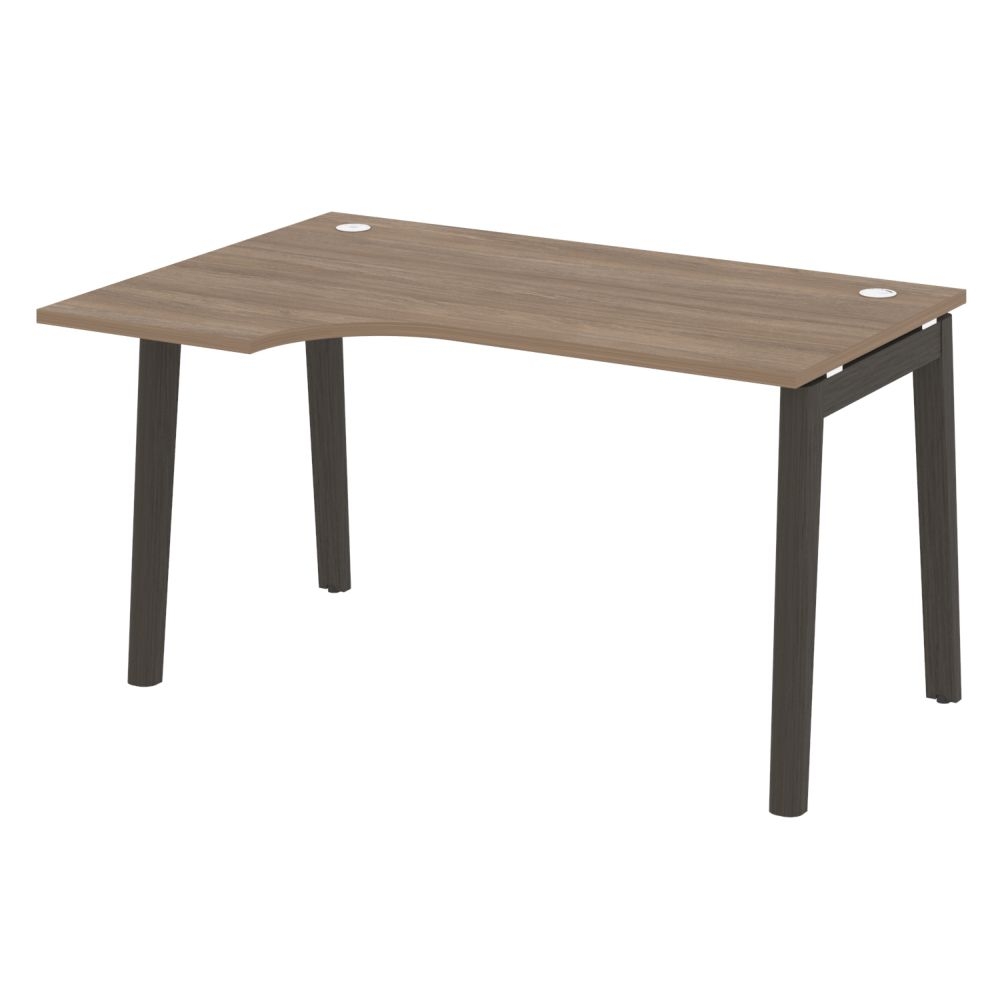 Стол эргономичный левый ONIX WOOD OW.SA-2(L) Дуб Аризона/Темный