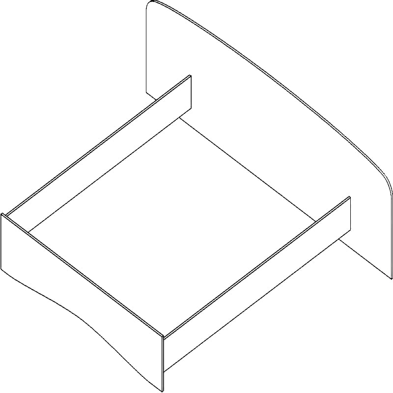 Кровать Проспект Гм.КРО-22 дуб