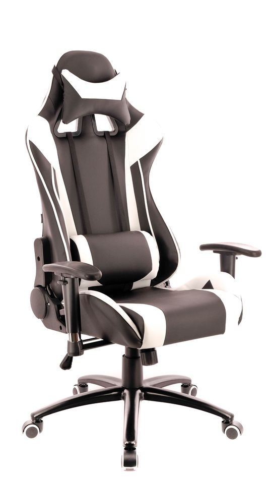 Кресло геймерское Everprof Lotus S6  Экокожа Черный Белый