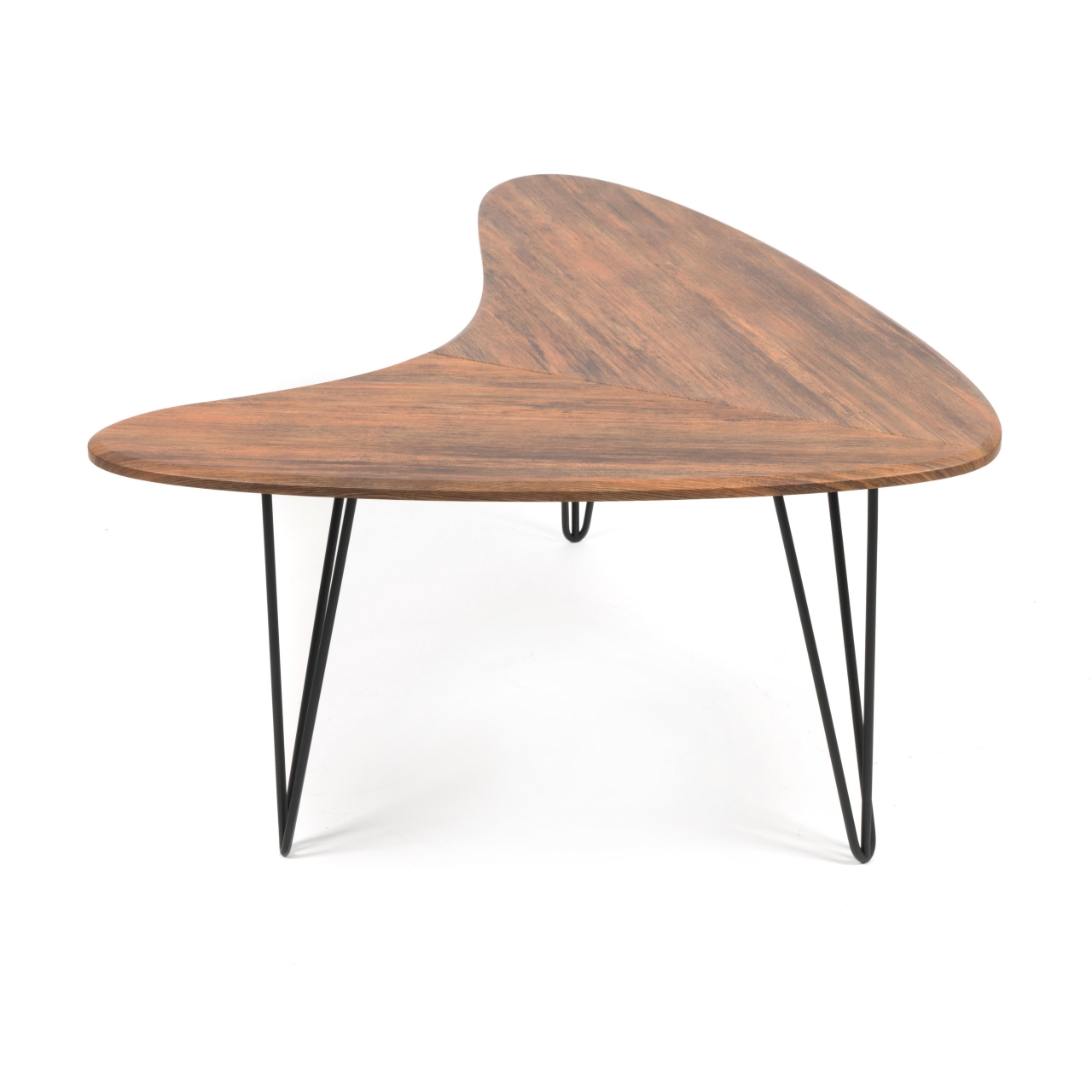 Стол журнальный WOLCOT МДФ/металл, 90*120*46,5 см, Дуб Американский (ножки черные)