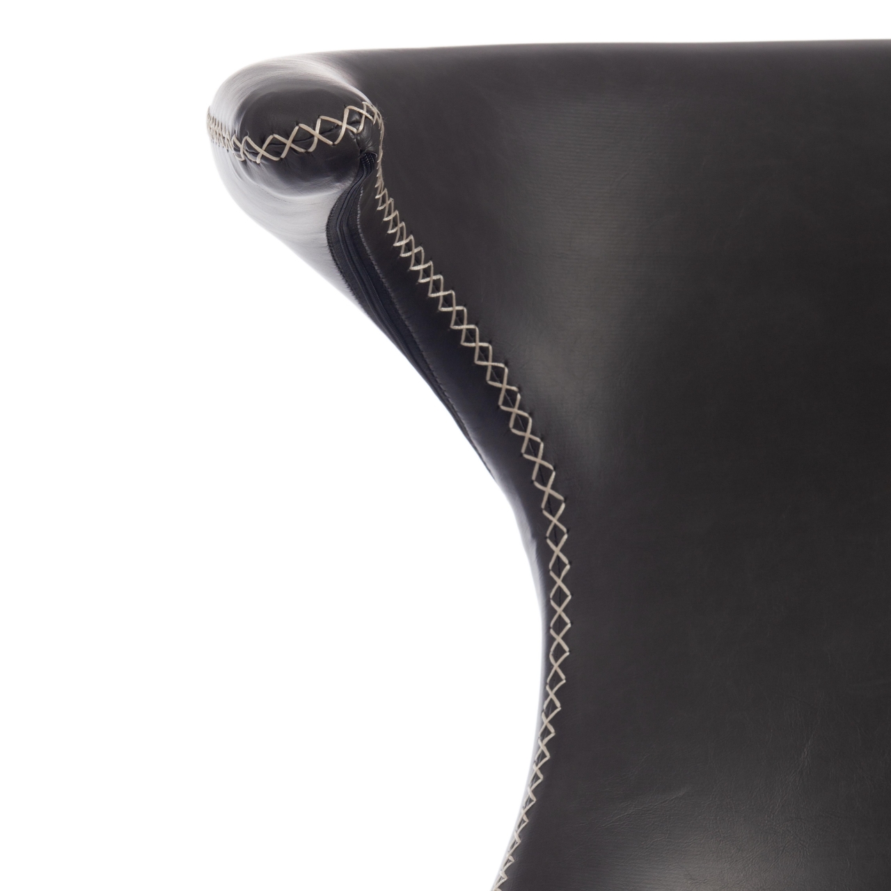 Стул FLAIR (mod. 9020) экокожа/металл, 60 х 56 х 78 см , серый 22/черный