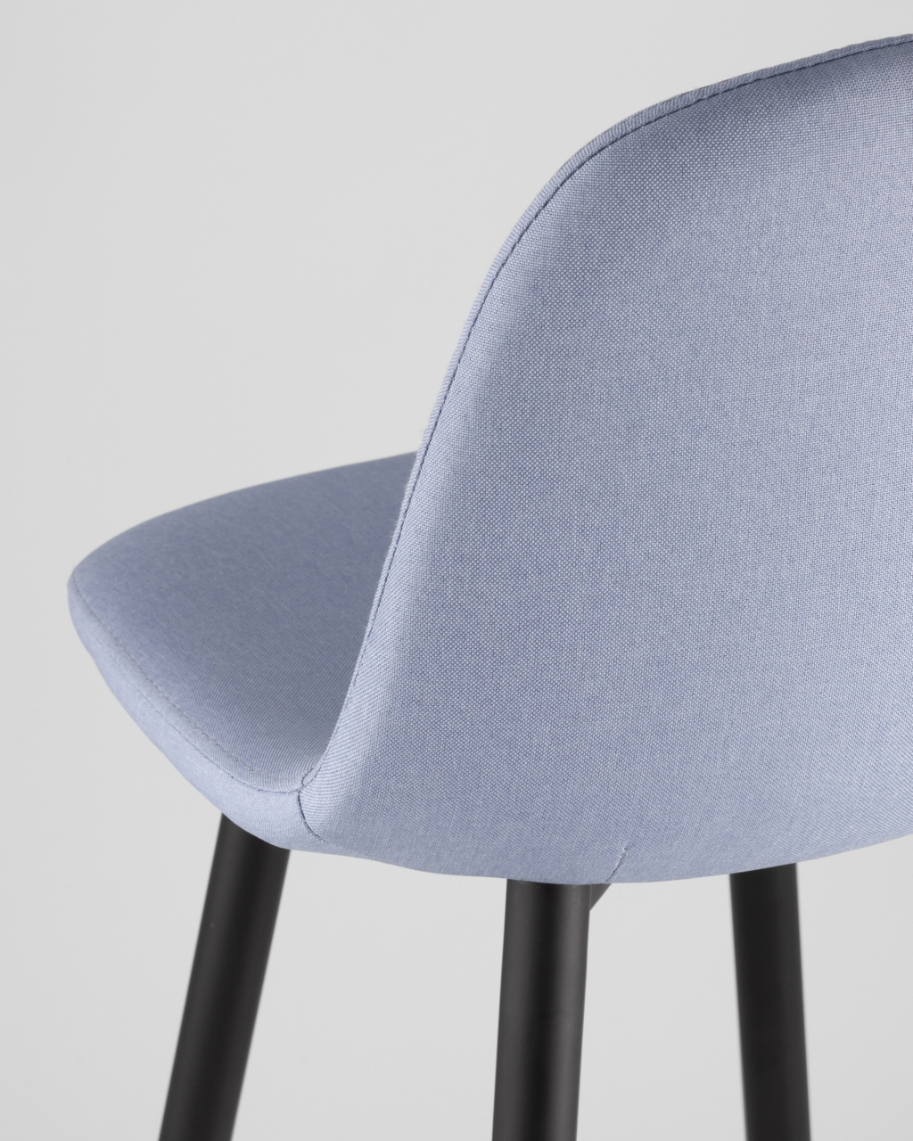 Барный стул Валенсия с удобной спинкой Небесно-голубой