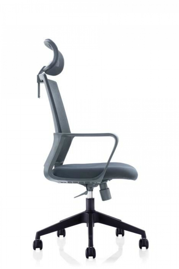 Кресло офисное ПРАКТИК GREY LB Серая сетка