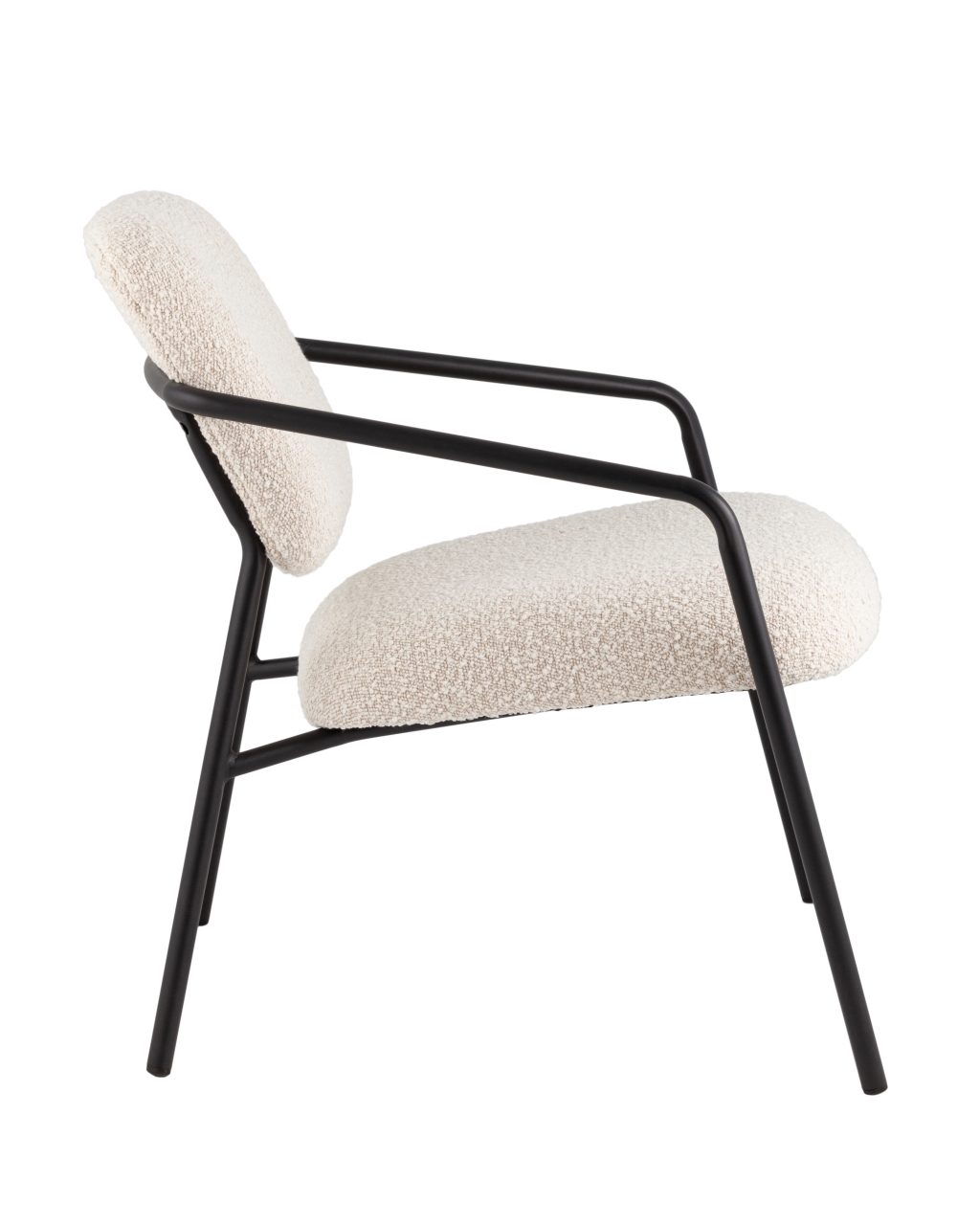 Кресло лаунж Rooney букле белый