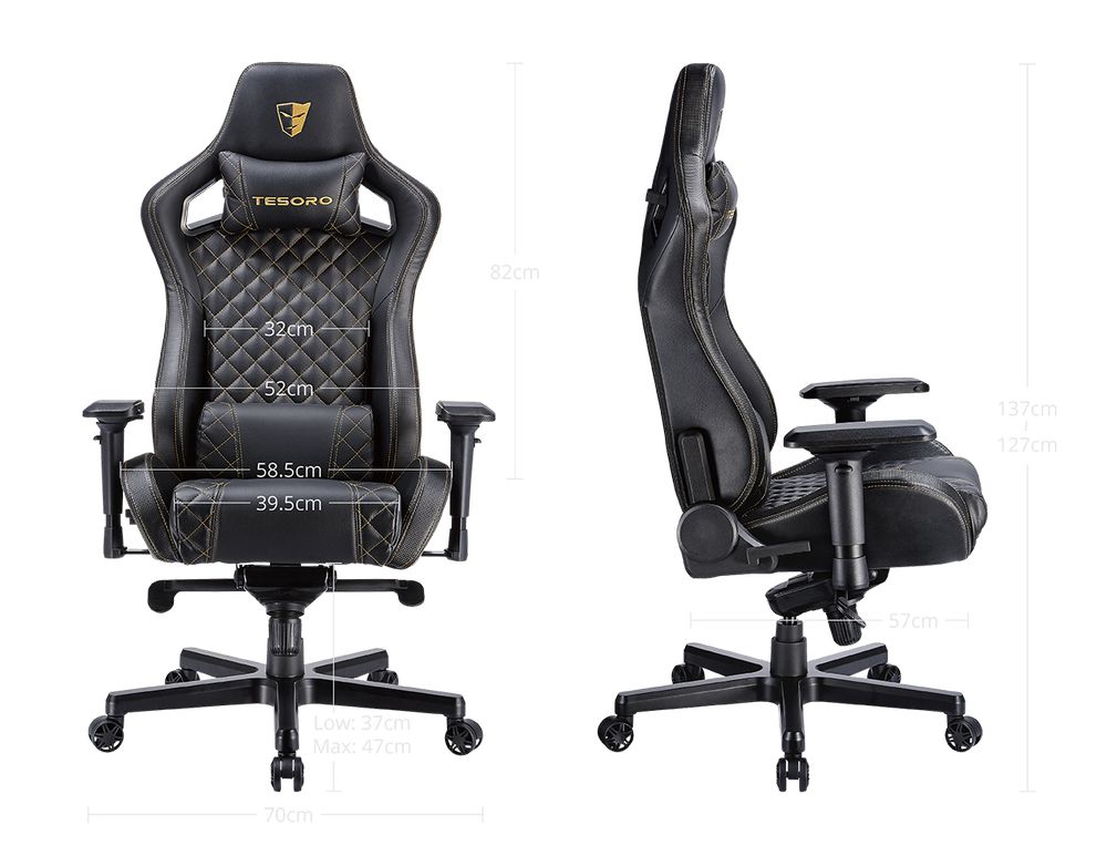 Кресло геймерское Tesoro Zone X F750 B