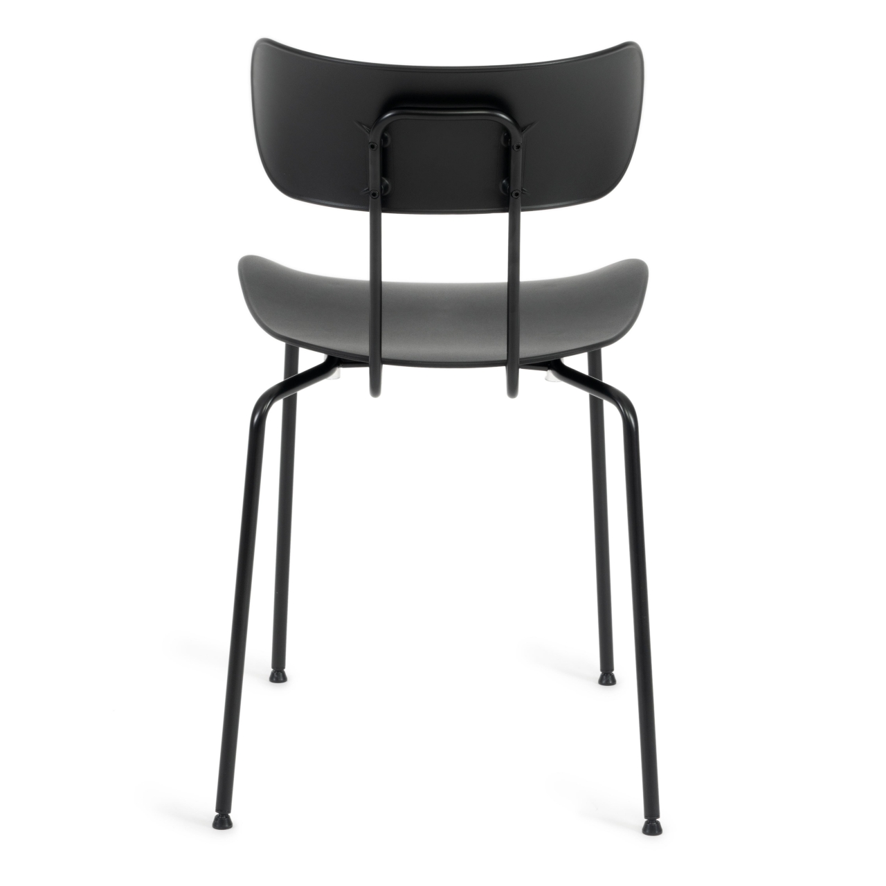 Стул VAN HALLEN (mod. 1534-45) пластик/металл, 45х52х77 см, высота до сиденья 46,5 см, черный/черный