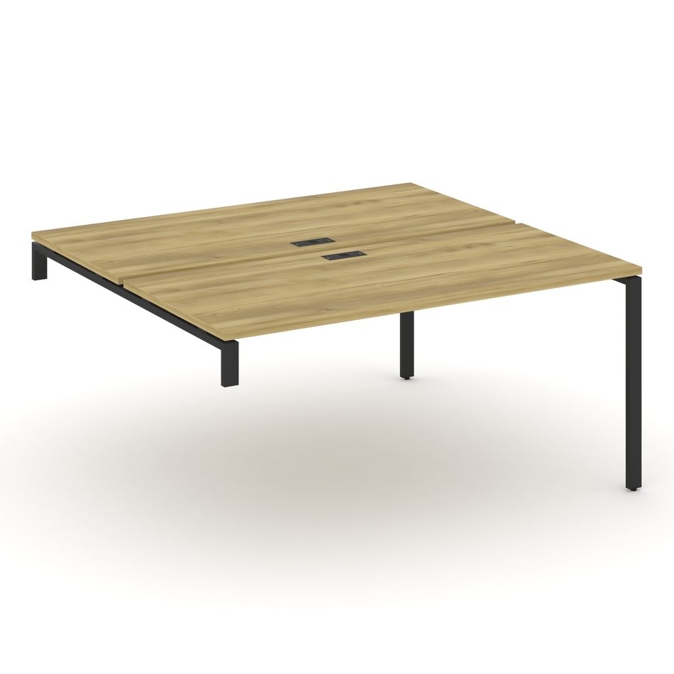 Двойной стол-надставка на опорную тумбу CONCEPT CN.DSN-004 Дуб Винченцо Антрацит